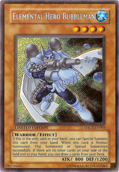 Elemental Hero Bubbleman [EHC1-EN003] Secret Rare | Odin's Place