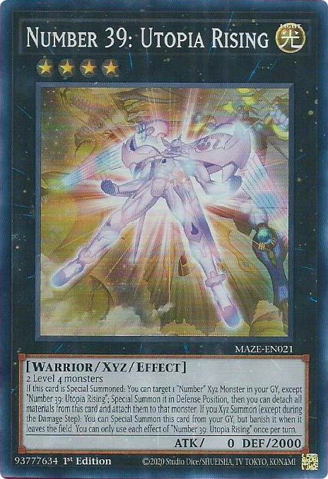Number 39: Utopia Rising [MAZE-EN021] Super Rare | Odin's Place