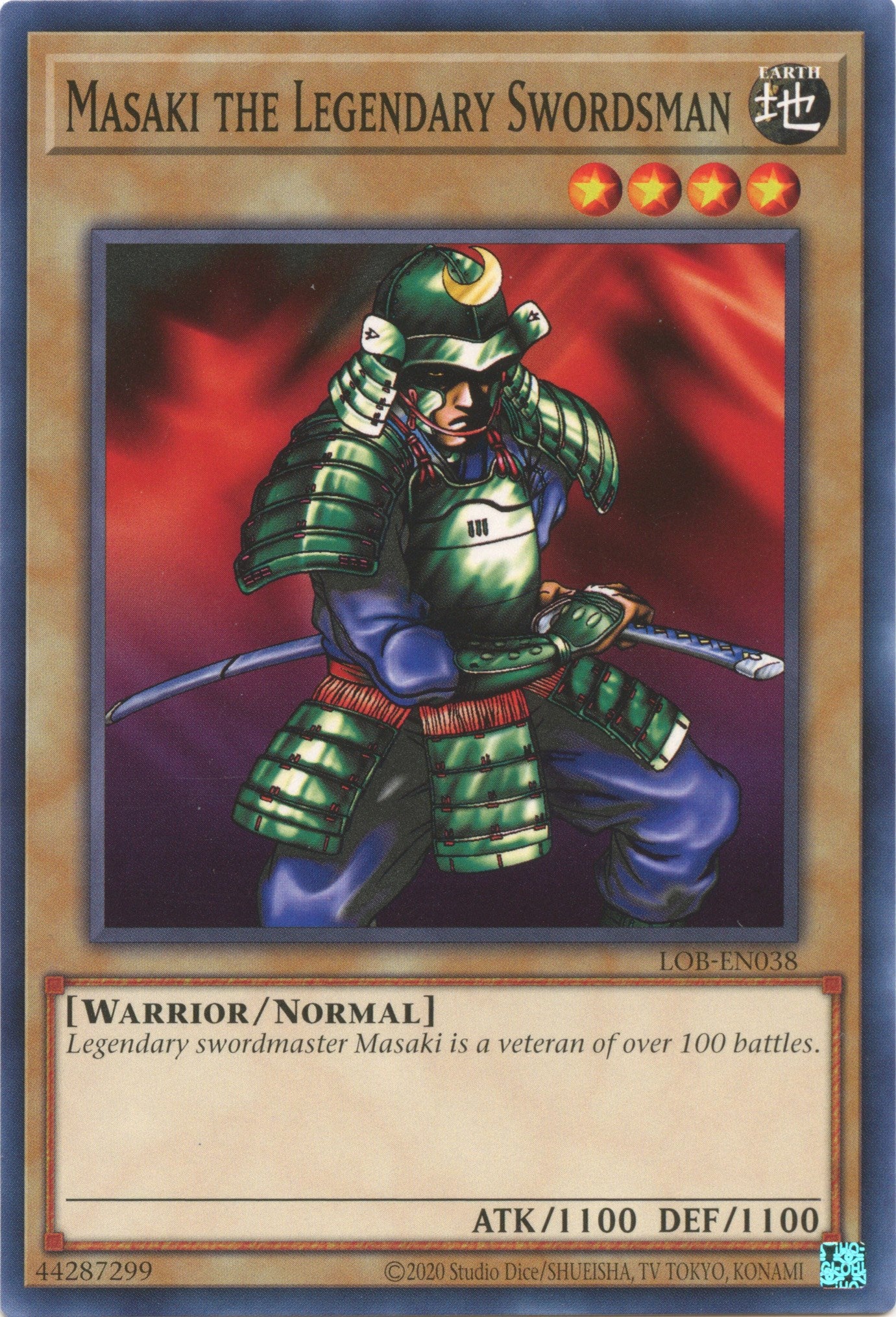 Masaki the Legendary Swordsman (25th Anniversary) [LOB-EN038] Common | Odin's Place