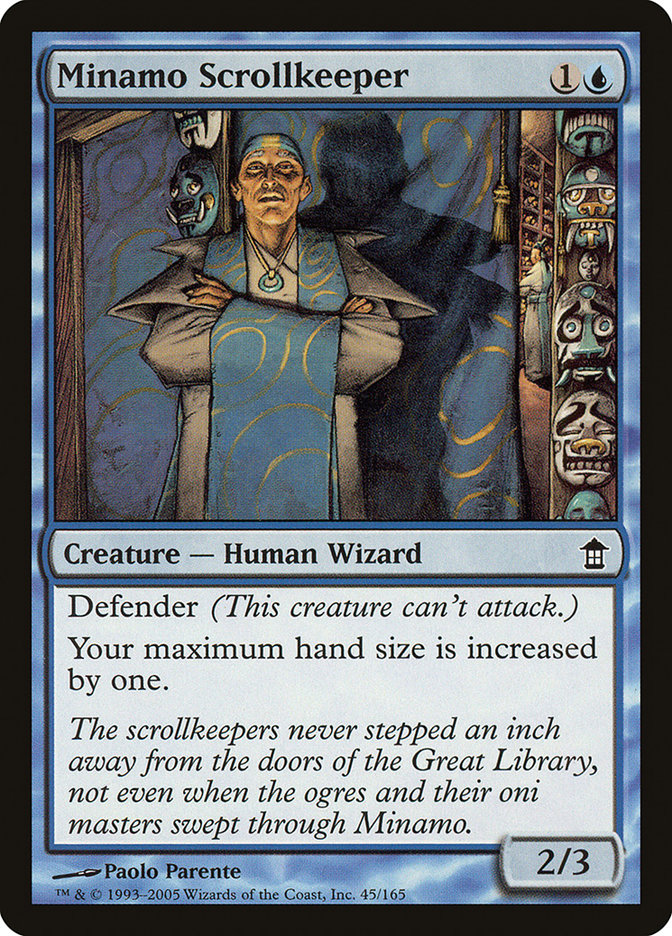 Minamo Scrollkeeper (45) [Saviors of Kamigawa] | Odin's Place