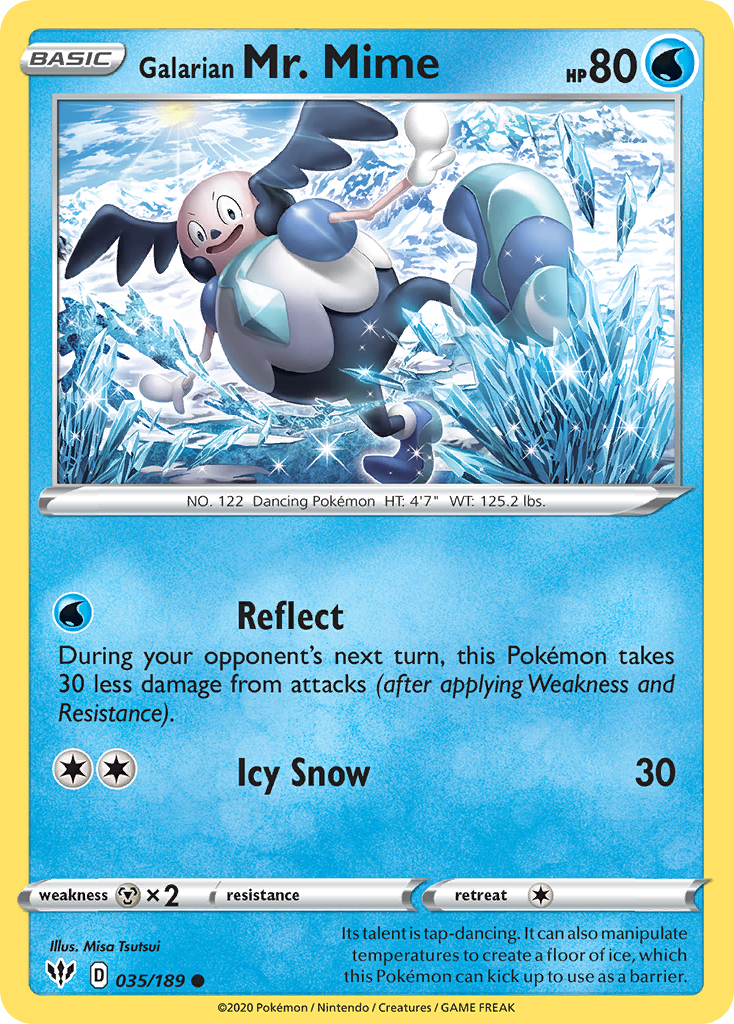 Galarian Mr. Mime (035/189) [Sword & Shield: Darkness Ablaze] | Odin's Place
