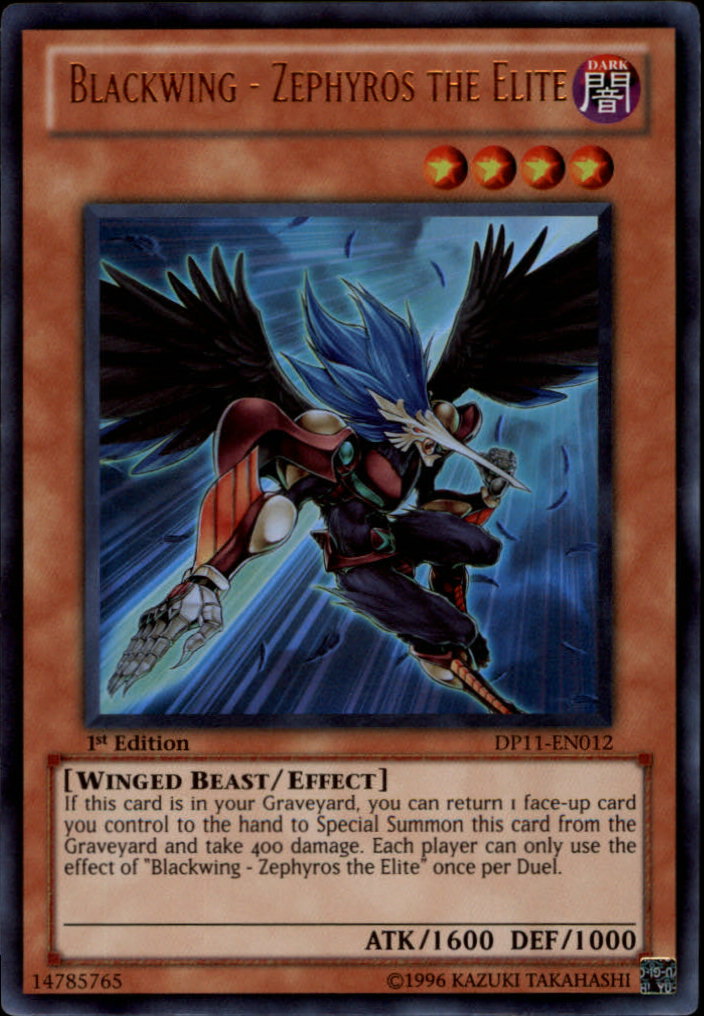 Blackwing - Zephyros the Elite [DP11-EN012] Ultra Rare | Odin's Place