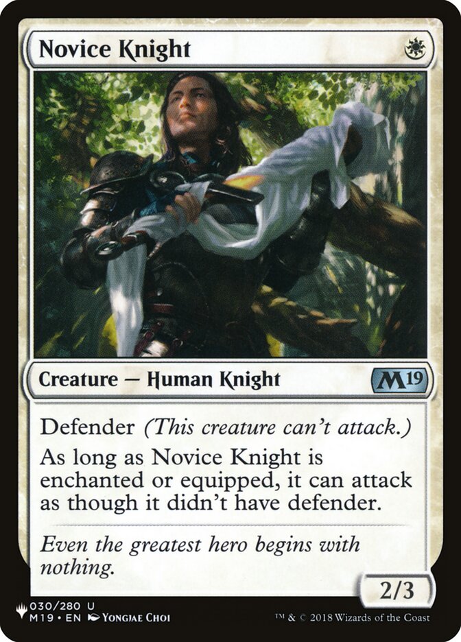 Novice Knight [The List] | Odin's Place