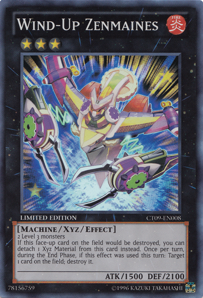 Wind-Up Zenmaines [CT09-EN008] Super Rare | Odin's Place
