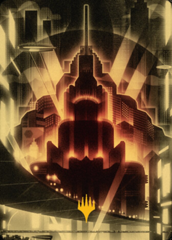Plains Art Card (Gold-Stamped Signature) [Streets of New Capenna Art Series] | Odin's Place