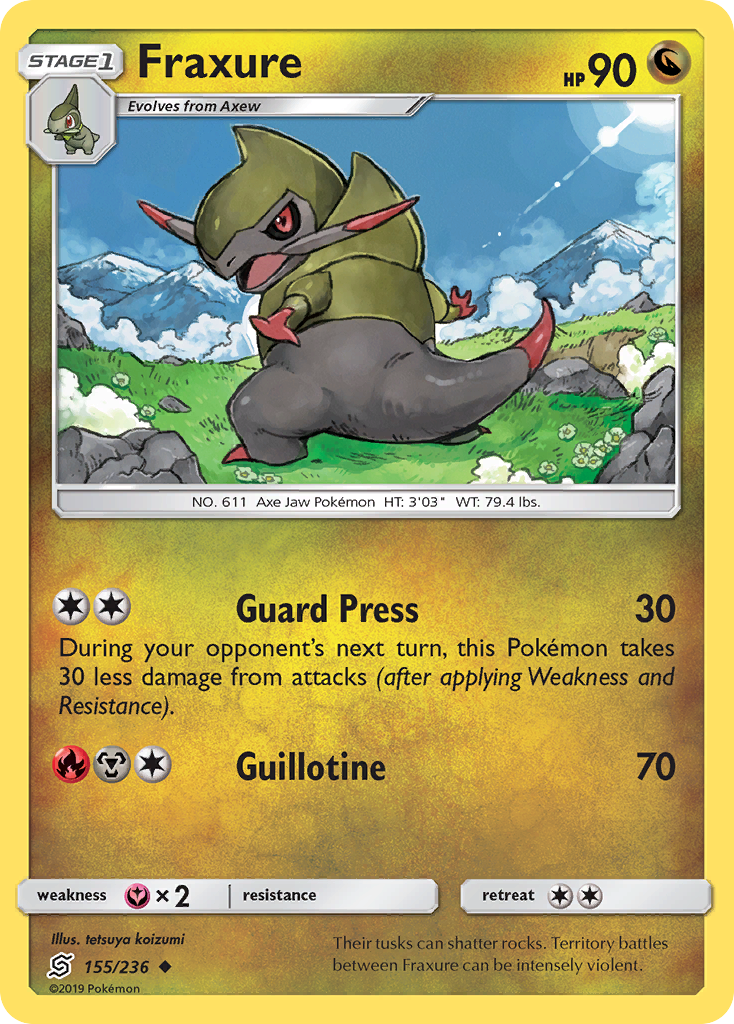 Fraxure (155/236) [Sun & Moon: Unified Minds] | Odin's Place