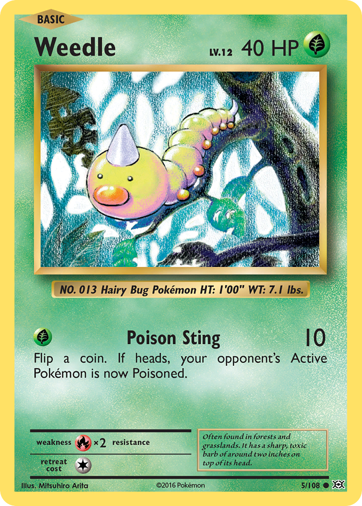 Weedle (5/108) [XY: Evolutions] | Odin's Place