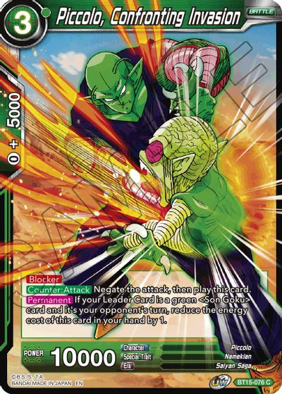 Piccolo, Confronting Invasion (BT15-076) [Saiyan Showdown] | Odin's Place