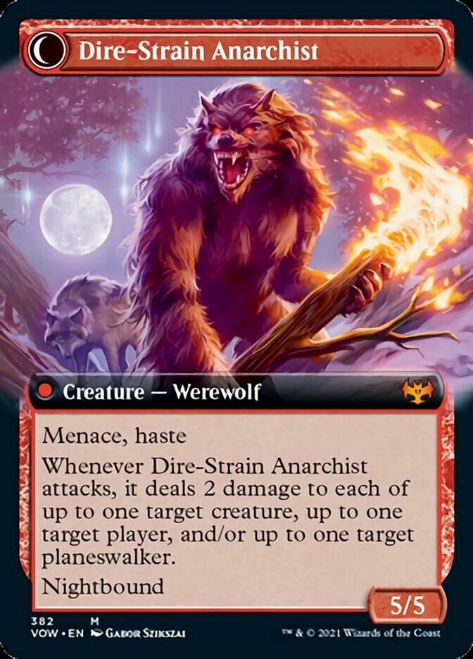 Volatile Arsonist // Dire-Strain Anarchist (Extended Art) [Innistrad: Crimson Vow] | Odin's Place