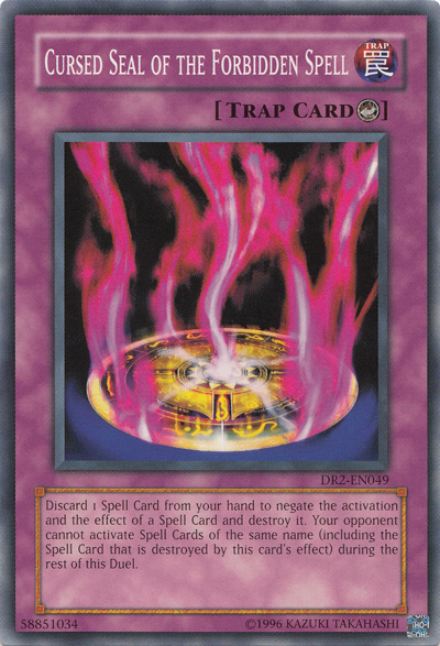Cursed Seal of the Forbidden Spell [DR2-EN049] Common | Odin's Place