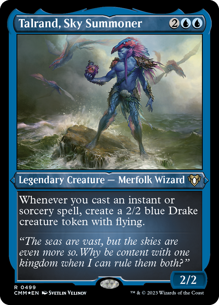 Talrand, Sky Summoner (Foil Etched) [Commander Masters] | Odin's Place