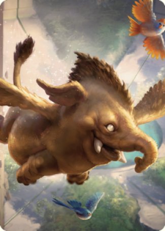 Lulu, Loyal Hollyphant Art Card (18) [Commander Legends: Battle for Baldur's Gate Art Series] | Odin's Place