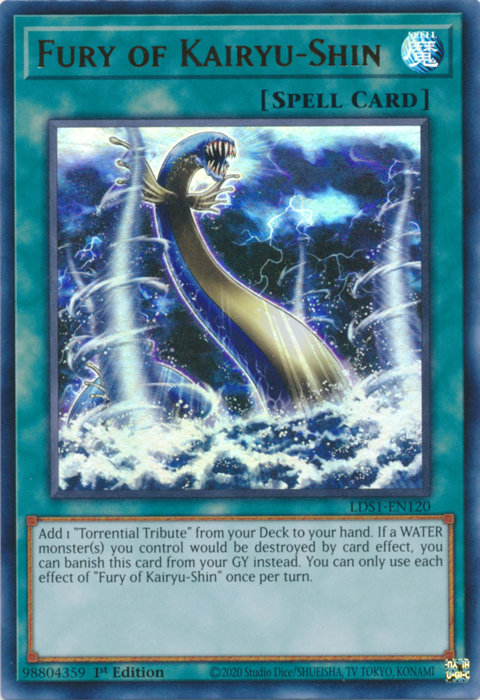 Fury of Kairyu-Shin [LDS1-EN120] Ultra Rare | Odin's Place