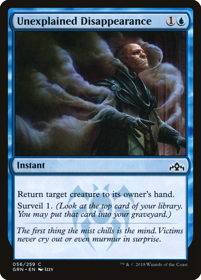 Unexplained Disappearance (56) [Guilds of Ravnica] | Odin's Place