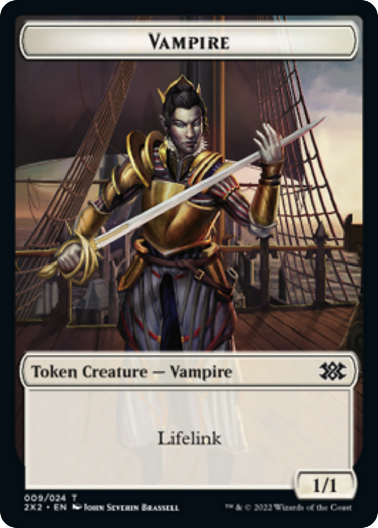 Bear // Vampire Double-Sided Token [Double Masters 2022 Tokens] | Odin's Place