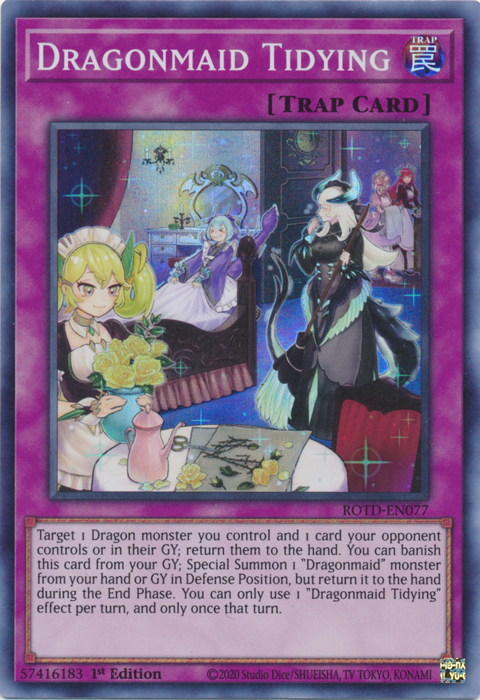 Dragonmaid Tidying [ROTD-EN077] Super Rare | Odin's Place