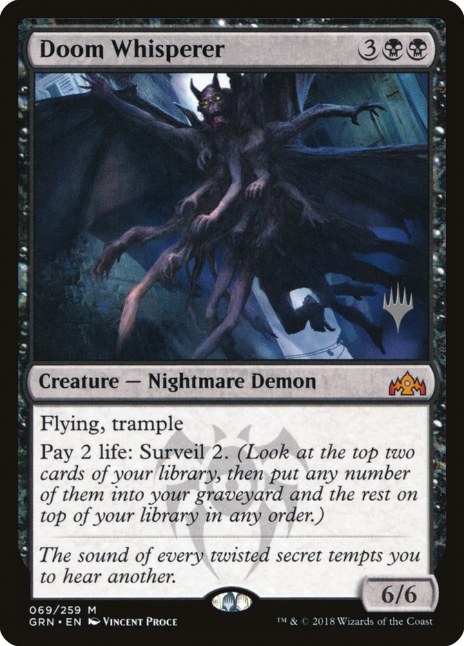 Doom Whisperer (Promo Pack) [Guilds of Ravnica Promos] | Odin's Place