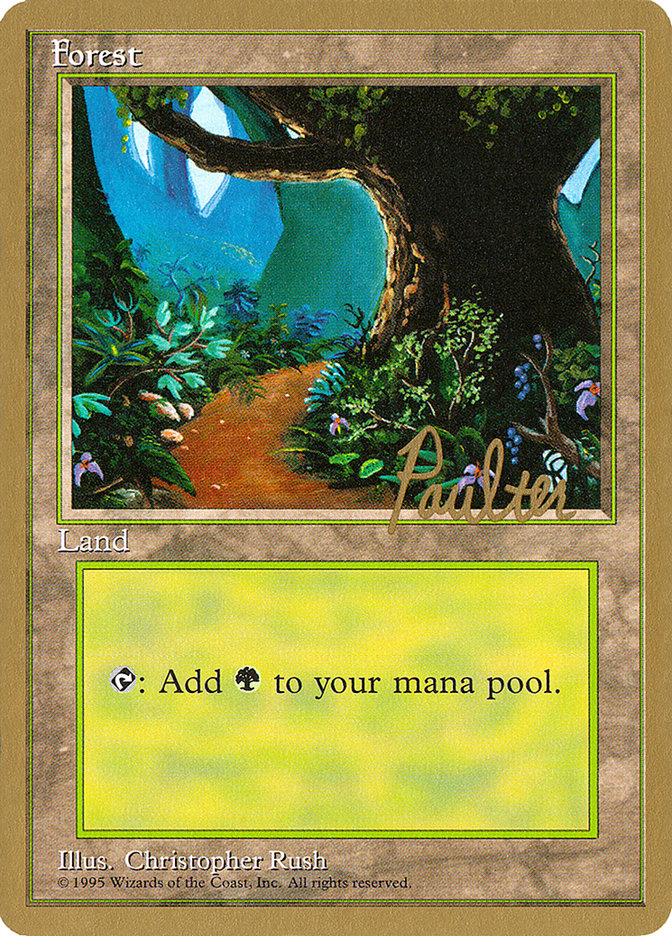 Forest (pp376) (Preston Poulter) [Pro Tour Collector Set] | Odin's Place