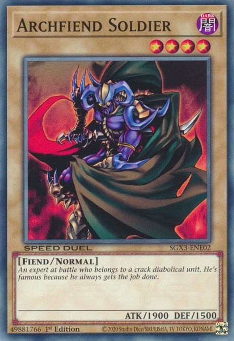 Archfiend Soldier [SGX3-ENE02] Common | Odin's Place