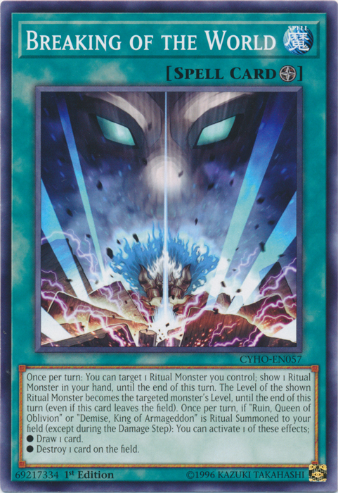 Breaking of the World [CYHO-EN057] Common | Odin's Place