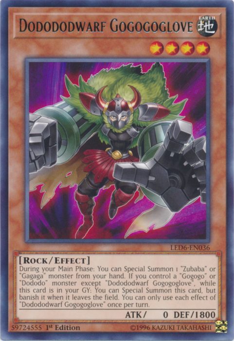 Dodododwarf Gogogoglove [LED6-EN036] Rare | Odin's Place