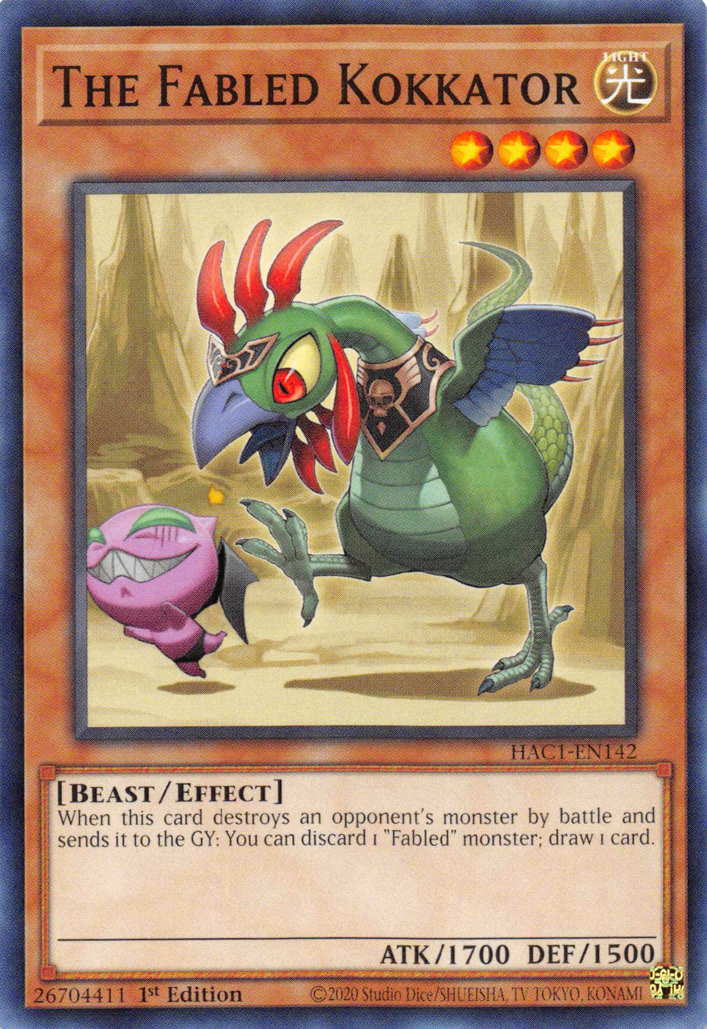 The Fabled Kokkator [HAC1-EN142] Common | Odin's Place