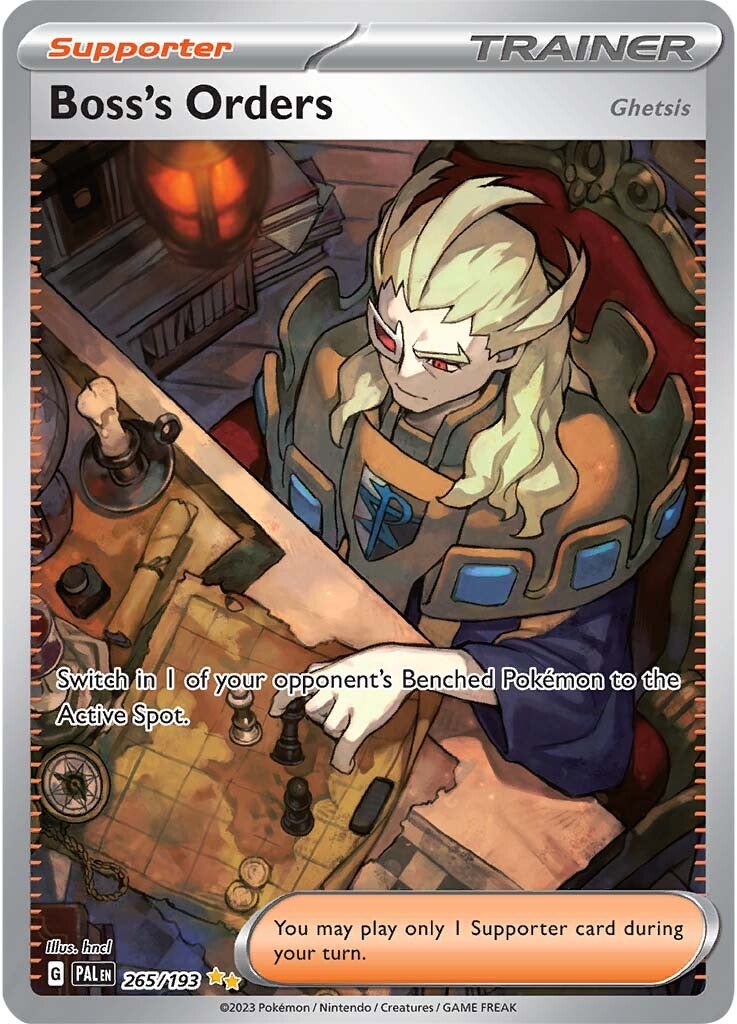 Boss's Orders (265/193) [Scarlet & Violet: Paldea Evolved] | Odin's Place