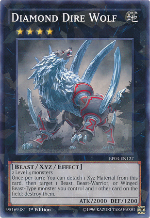 Diamond Dire Wolf [BP03-EN127] Shatterfoil Rare | Odin's Place