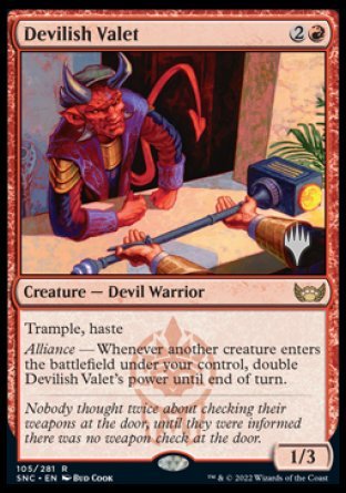 Devilish Valet (Promo Pack) [Streets of New Capenna Promos] | Odin's Place