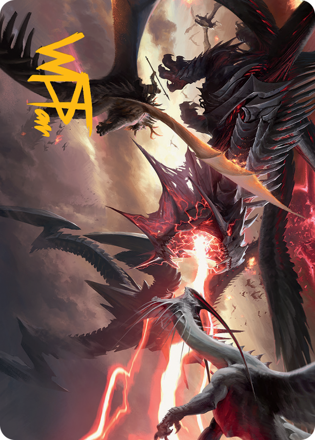 Invasion of Tarkir Art Card (Gold-Stamped Signature) [March of the Machine Art Series] | Odin's Place