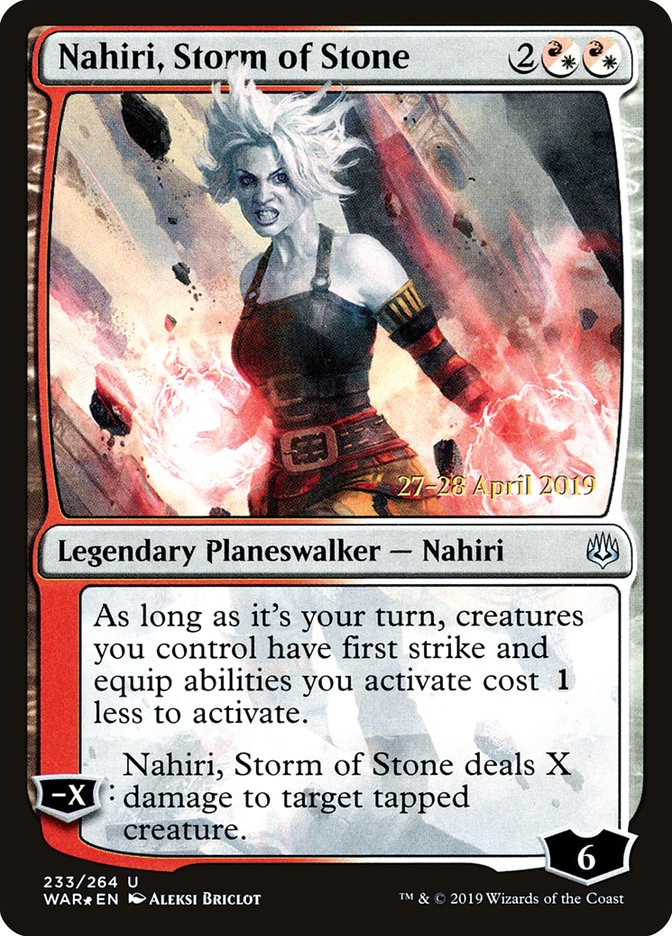 Nahiri, Storm of Stone (233) [War of the Spark Prerelease Promos] | Odin's Place