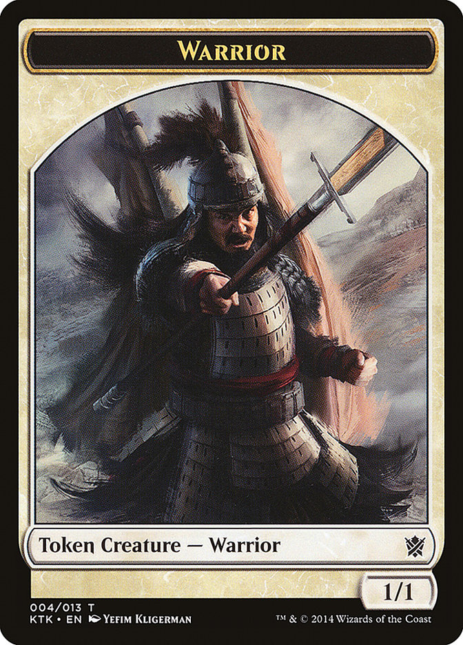 Warrior Token (004/013) [Khans of Tarkir Tokens] | Odin's Place