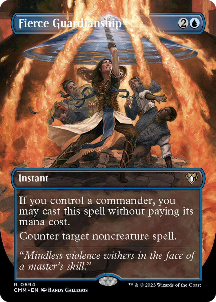 Fierce Guardianship (Borderless Alternate Art) [Commander Masters] | Odin's Place