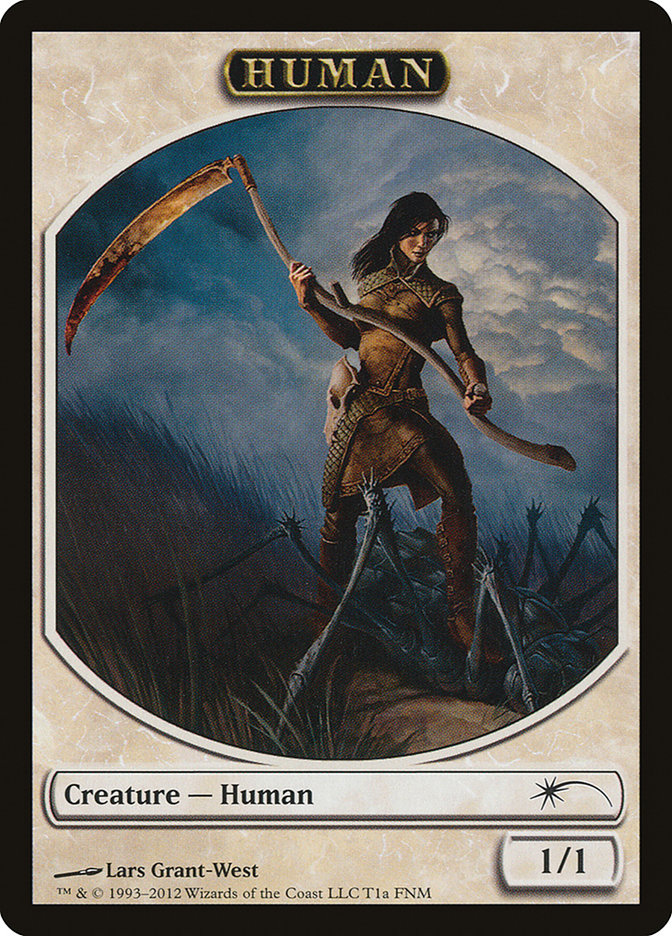Human // Wolf Double-Sided Token [Friday Night Magic 2012] | Odin's Place