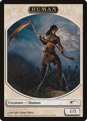 Human // Wolf Double-Sided Token [Friday Night Magic 2012] | Odin's Place