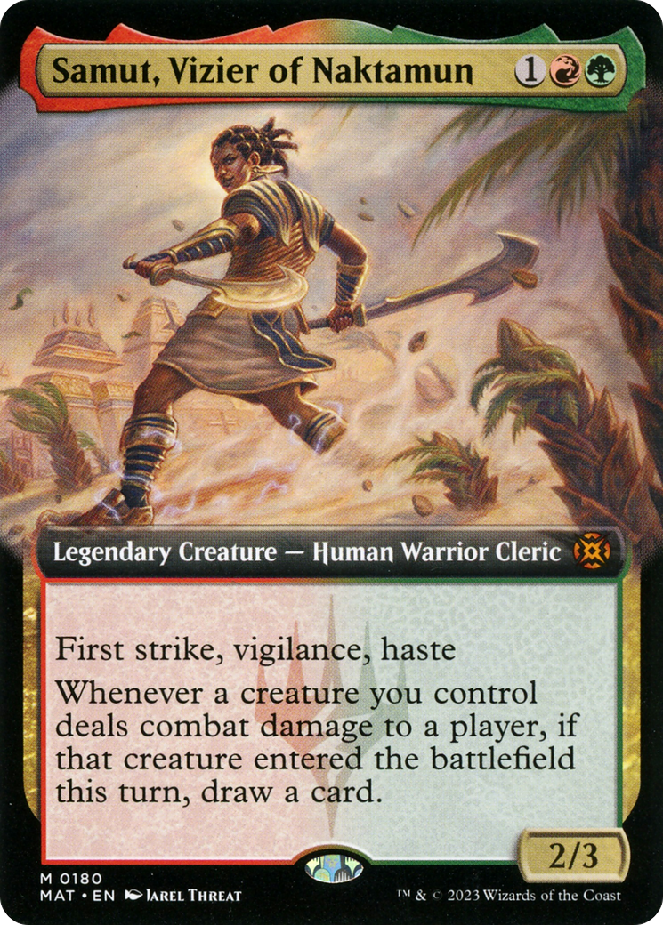 Samut, Vizier of Naktamun (Extended Art) [March of the Machine: The Aftermath] | Odin's Place