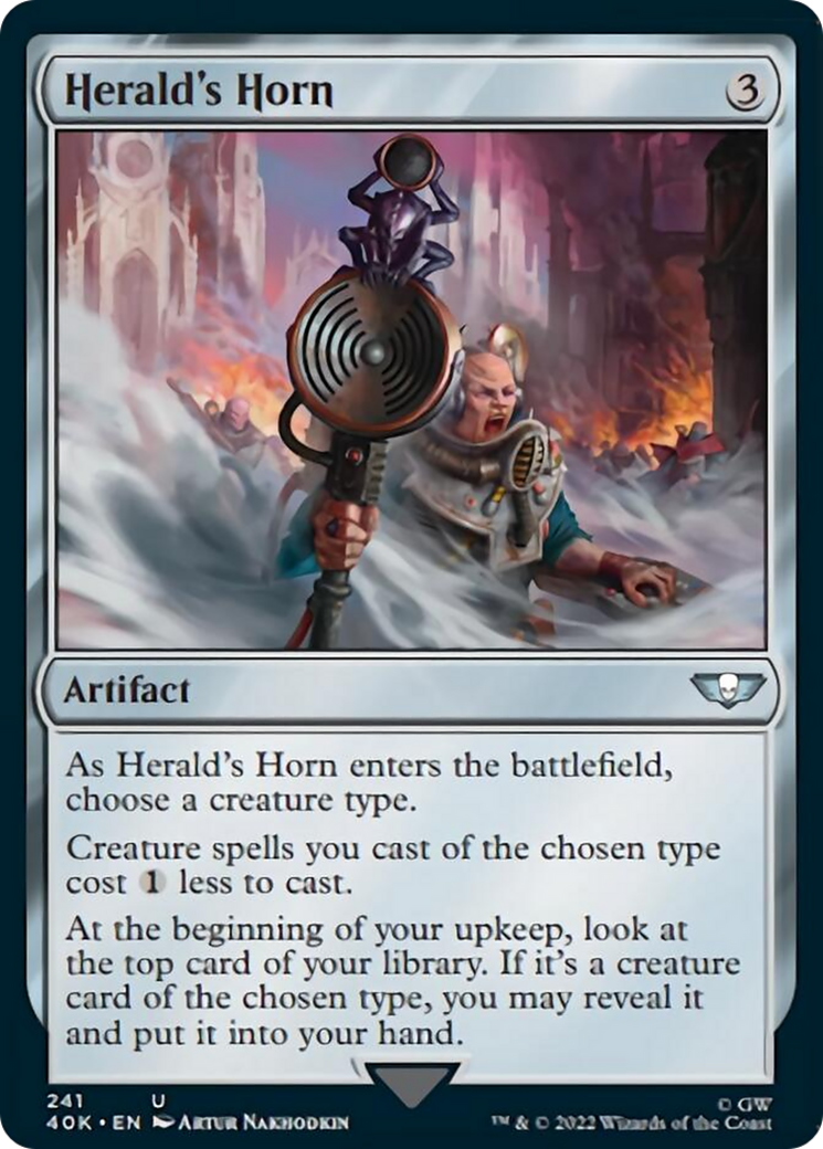 Herald's Horn (Surge Foil) [Warhammer 40,000] | Odin's Place