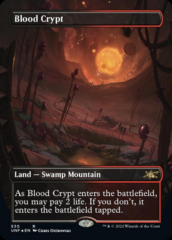 Blood Crypt (Borderless) (Galaxy Foil) [Unfinity] | Odin's Place