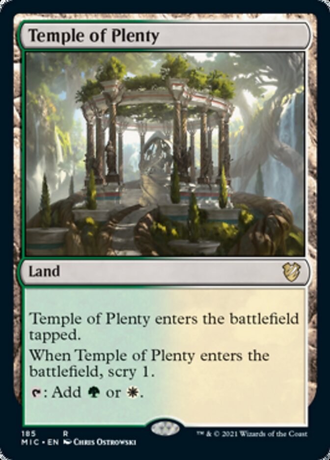 Temple of Plenty [Innistrad: Midnight Hunt Commander] | Odin's Place