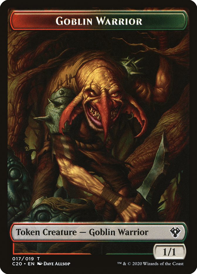 Drake // Goblin Warrior Double-Sided Token [Commander 2020 Tokens] | Odin's Place