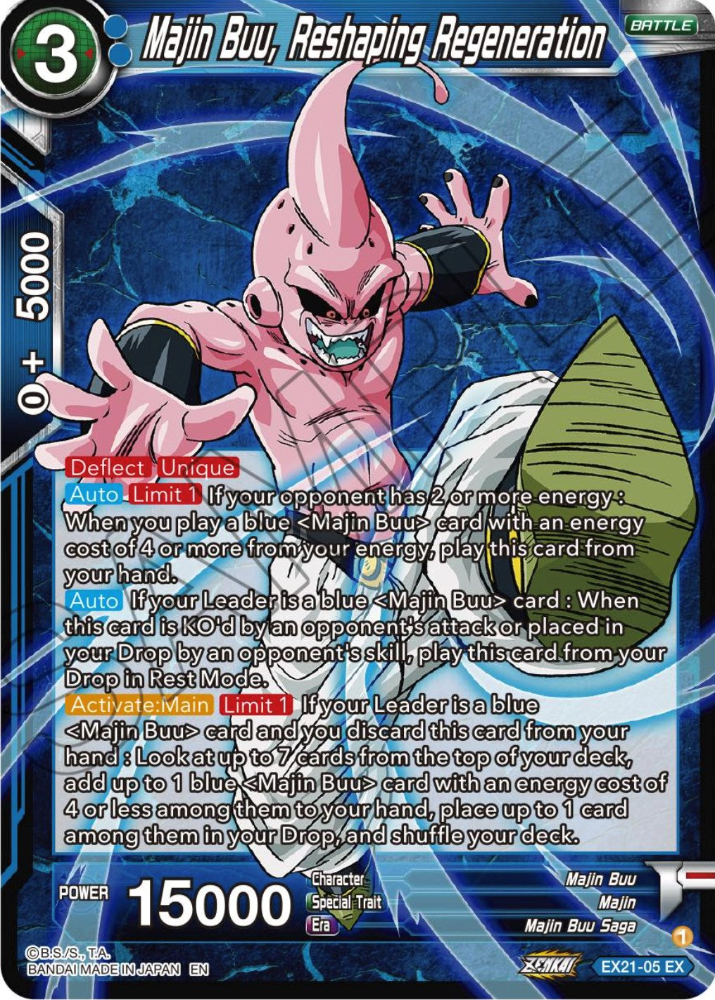 Majin Buu, Reshaping Regeneration (EX21-05) [5th Anniversary Set] | Odin's Place
