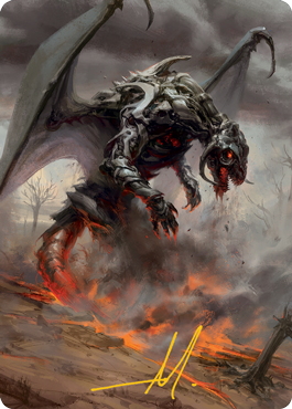 Scion of Draco Art Card (Gold-Stamped Signature) [Modern Horizons 2 Art Series] | Odin's Place