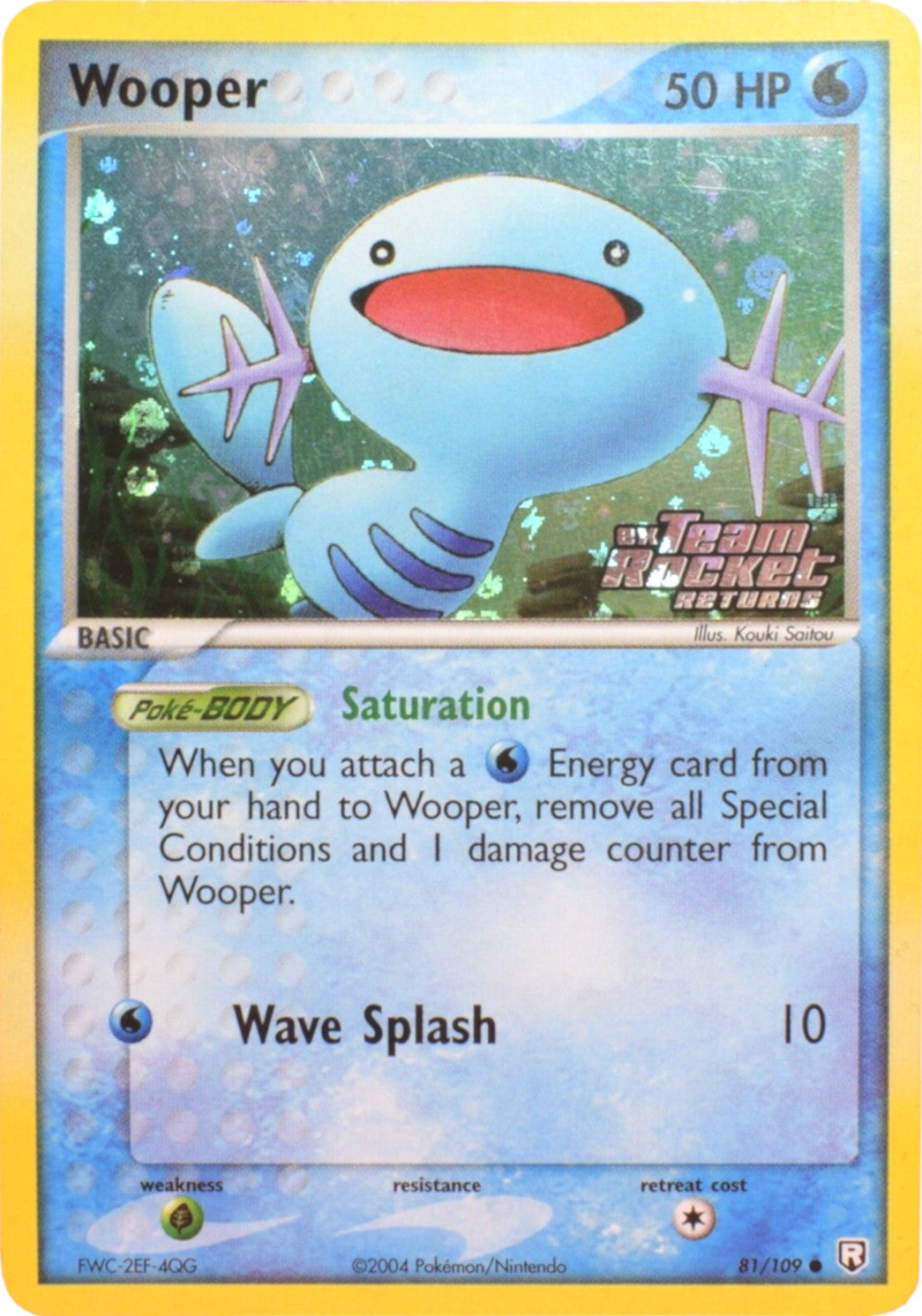 Wooper (81/109) (Stamped) [EX: Team Rocket Returns] | Odin's Place