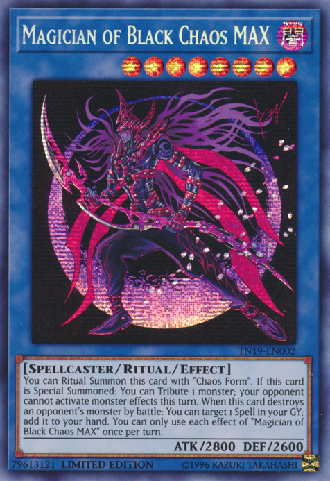 Magician of Black Chaos MAX [TN19-EN002] Prismatic Secret Rare | Odin's Place