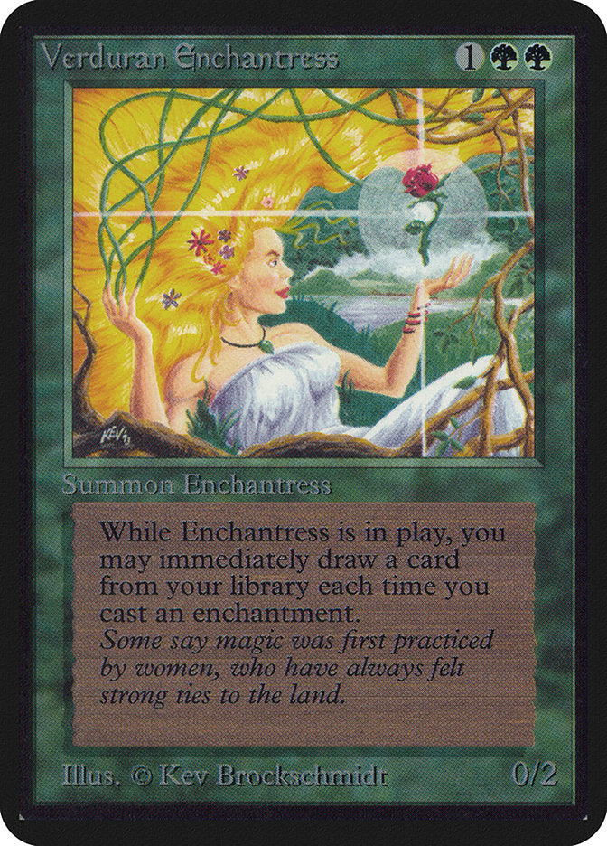 Verduran Enchantress (222) [Alpha Edition] | Odin's Place