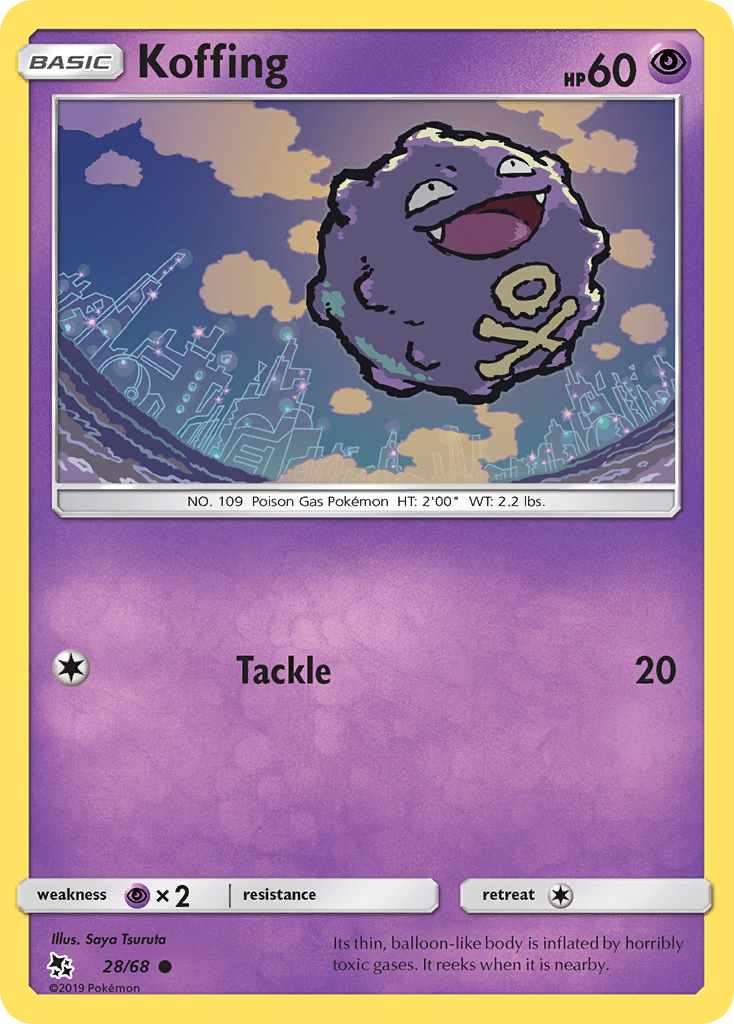 Koffing (28/68) [Sun & Moon: Hidden Fates] | Odin's Place