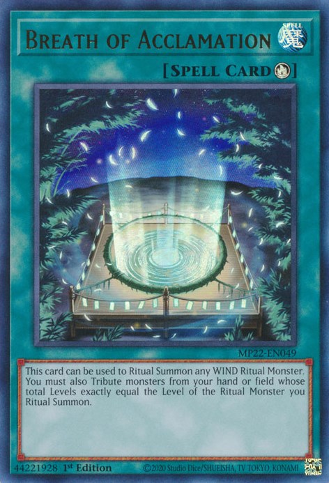 Breath of Acclamation [MP22-EN049] Ultra Rare | Odin's Place