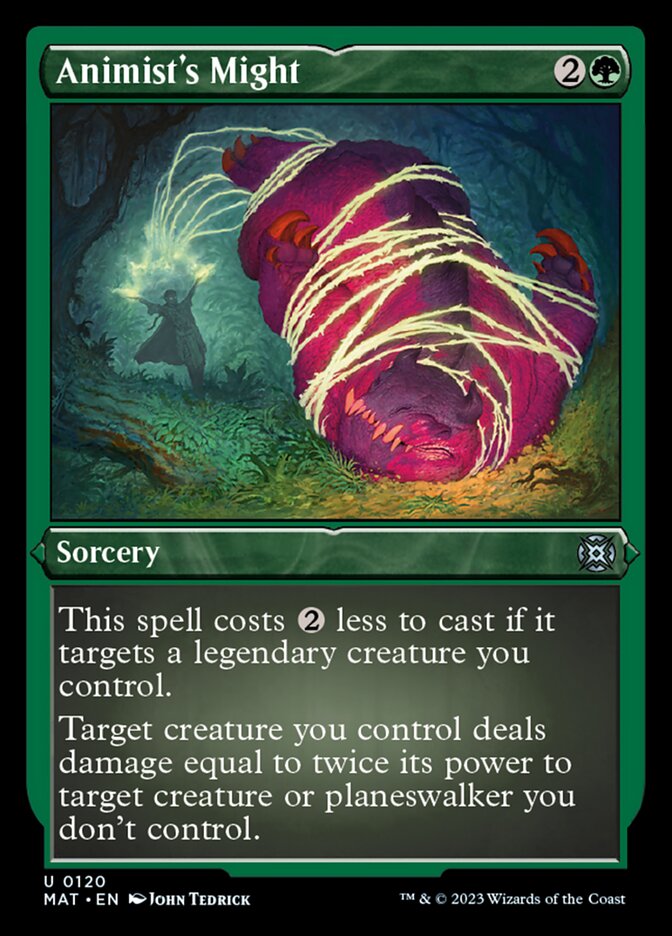 Animist's Might (Foil Etched) [March of the Machine: The Aftermath] | Odin's Place
