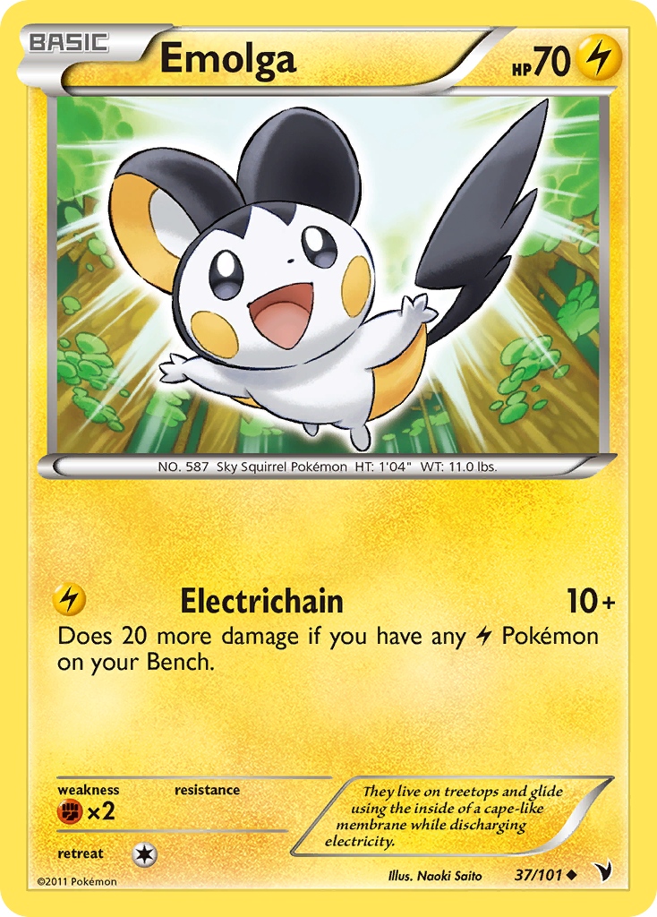 Emolga (37/101) [Black & White: Noble Victories] | Odin's Place