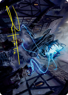 Dreamshackle Geist Art Card (Gold-Stamped Signature) [Innistrad: Crimson Vow Art Series] | Odin's Place